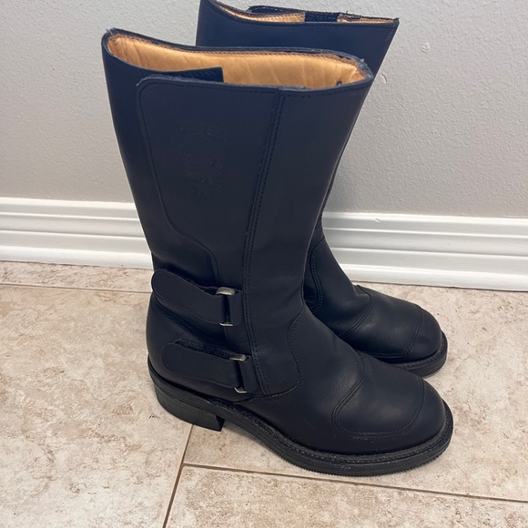 Chippewa Rally Black Leather Riding Boots Sz 7D Worn Twice - Picture 4 of 9